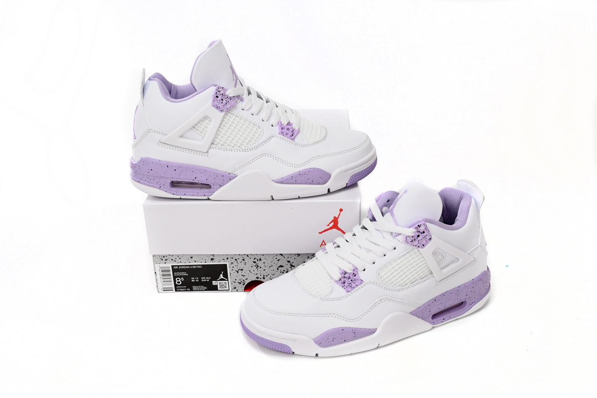 Air Jordan 4 Retro White Purple CT8527-115