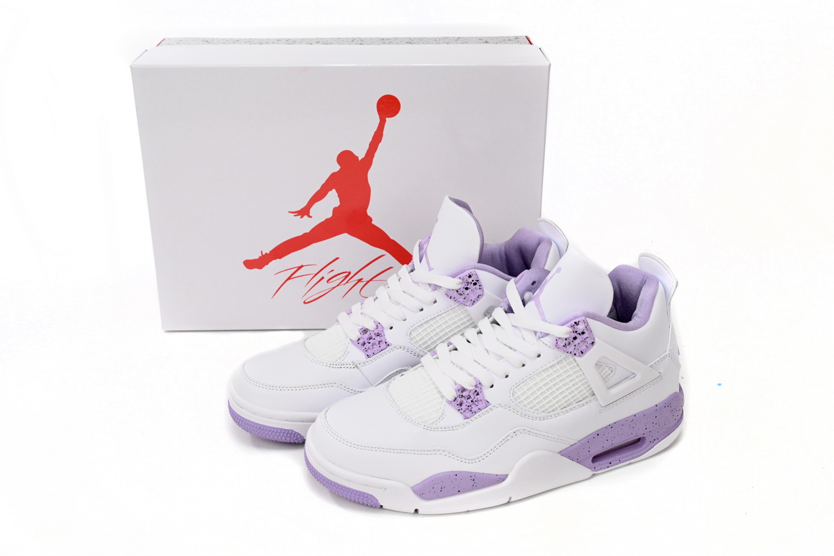 Air Jordan 4 Retro White Purple CT8527-115