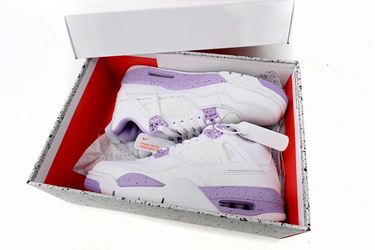 Air Jordan 4 Retro White Purple CT8527-115