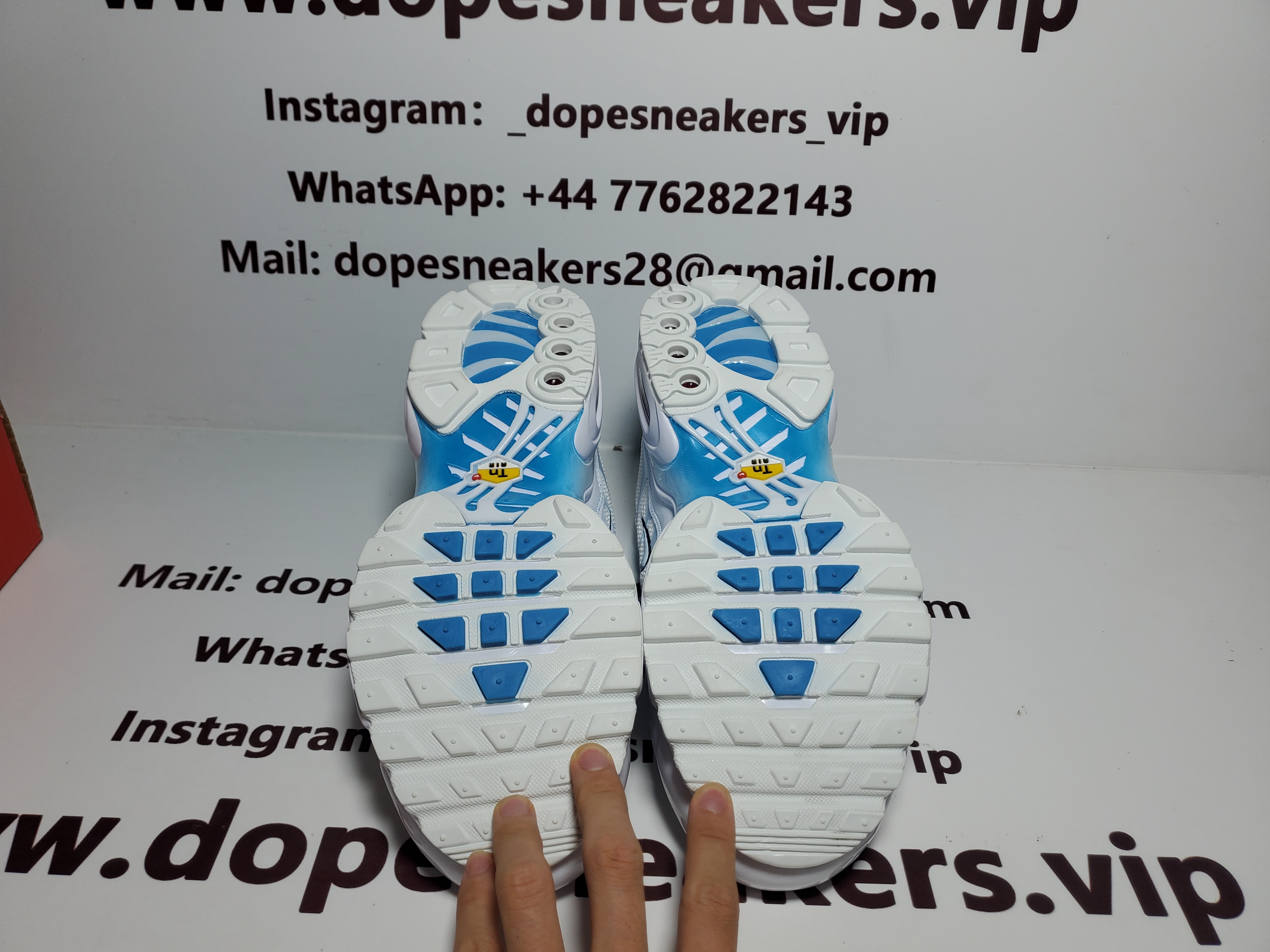 Nike Air Max Tn White And Blue Sky