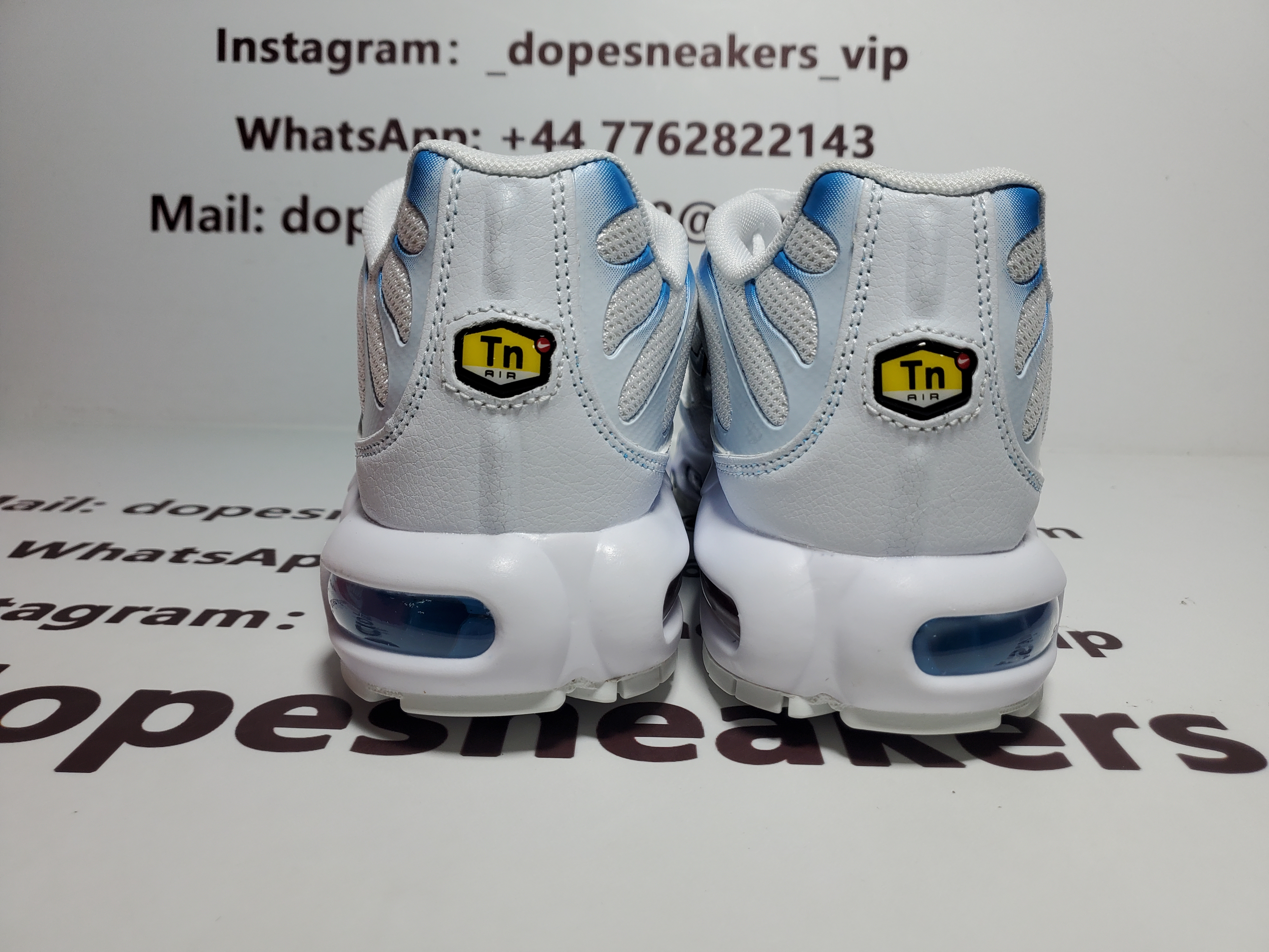 Nike Air Max Tn White And Blue Sky