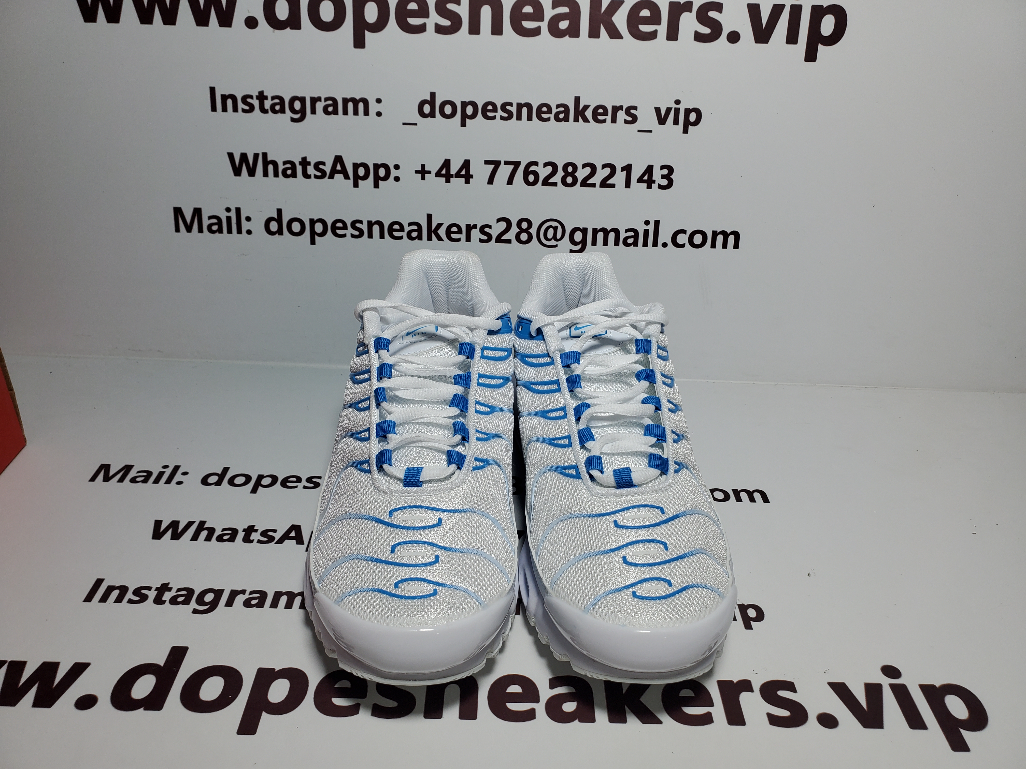 Nike Air Max Tn White And Blue Sky