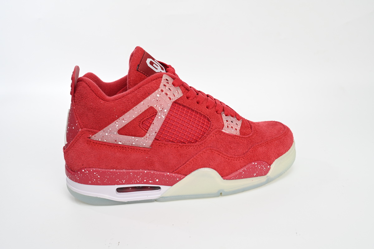 Air Jordan 4 Retro Wine red ink splashing 904282