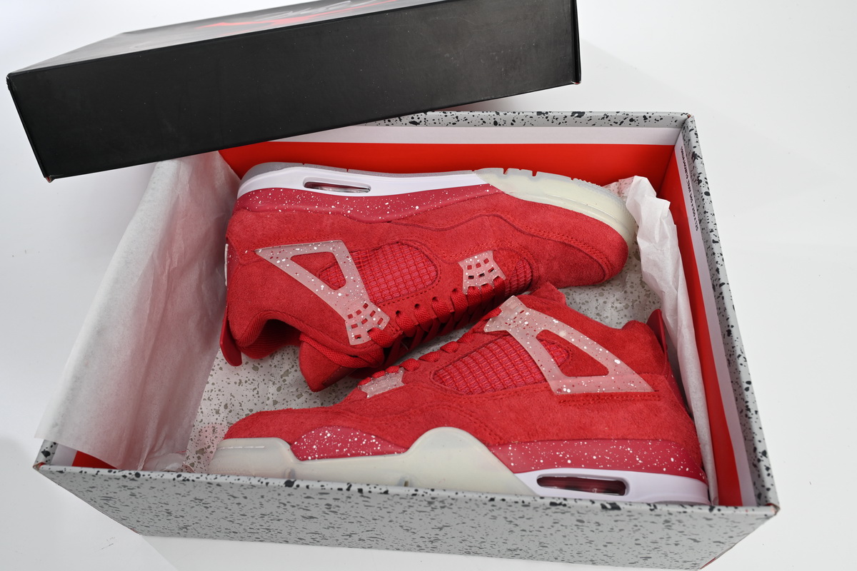 Air Jordan 4 Retro Wine red ink splashing 904282