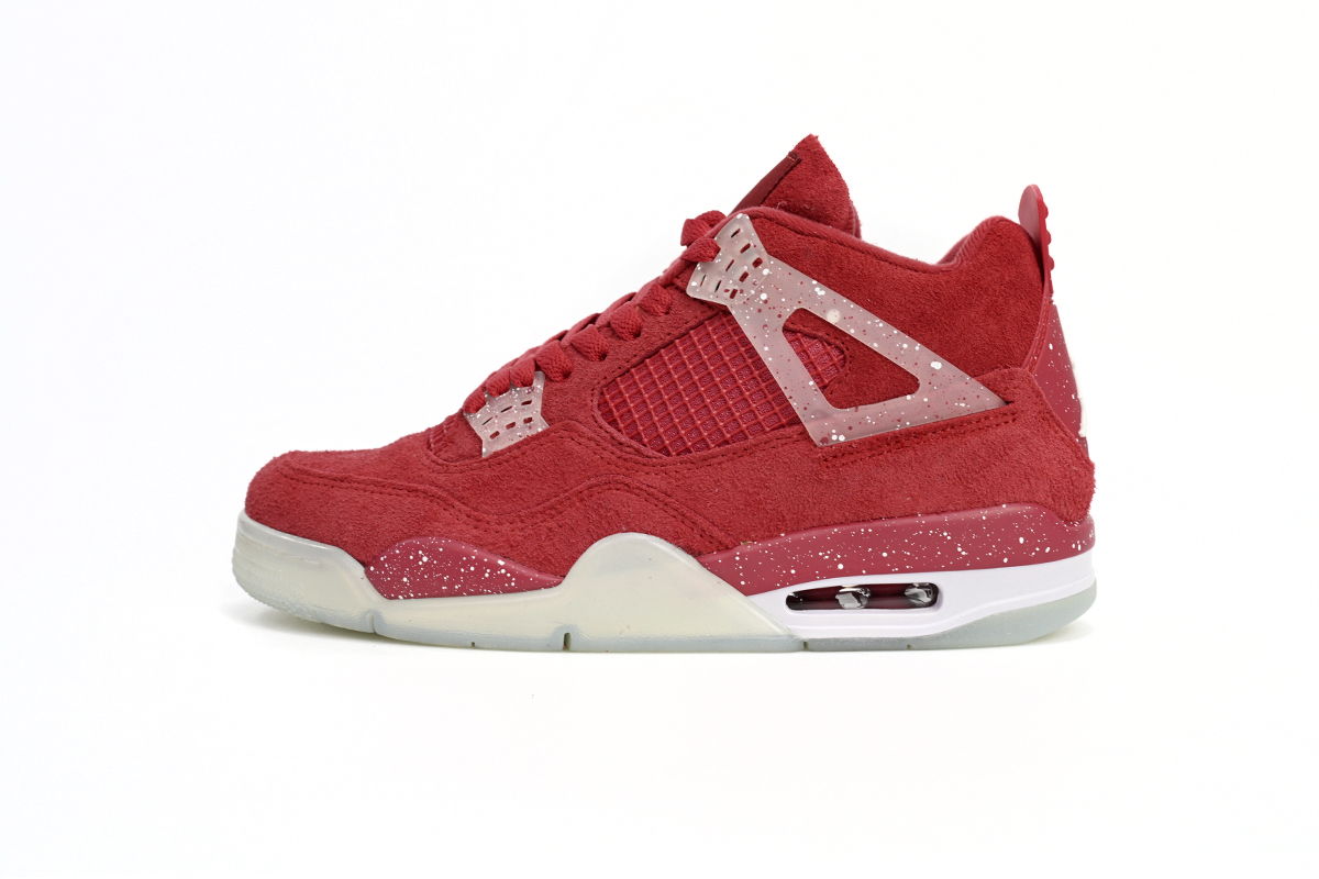 Air Jordan 4 Retro Wine red ink splashing 904282
