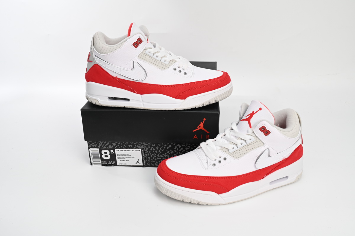 Air Jordan 3 Retro Tinker White University Red