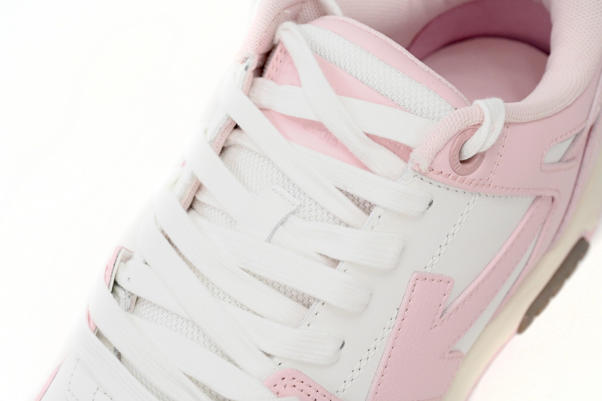 OFF-WHITE Out Of Office OOO Low Tops White Light Pink OWIA259F21LEA0010130