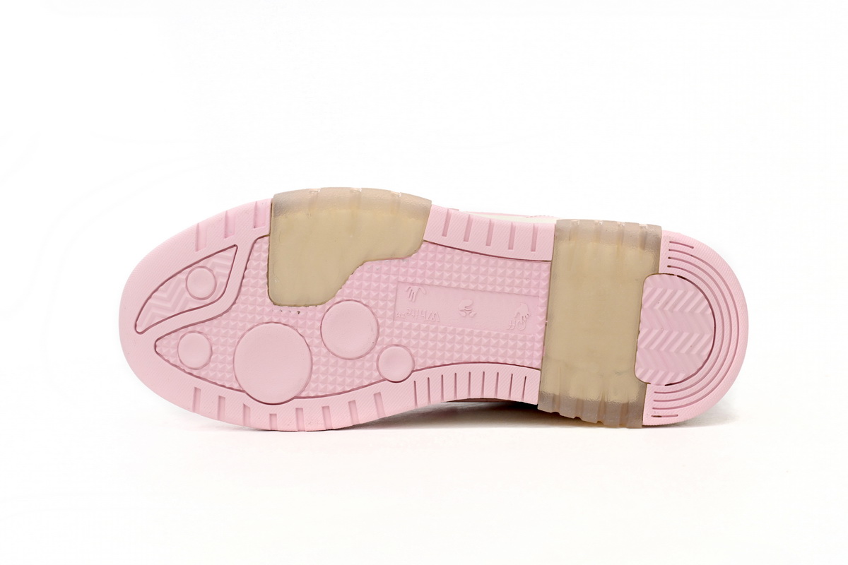 OFF-WHITE Out Of Office OOO Low Tops White Light Pink OWIA259F21LEA0010130