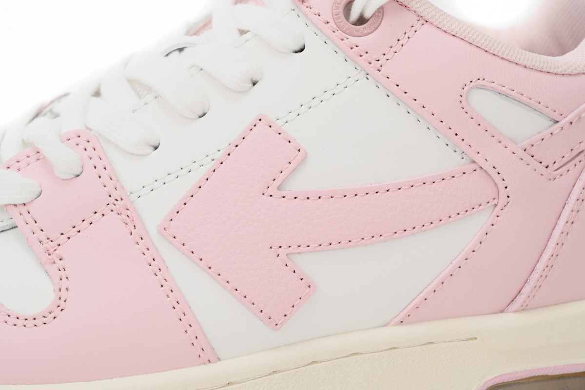 OFF-WHITE Out Of Office OOO Low Tops White Light Pink OWIA259F21LEA0010130