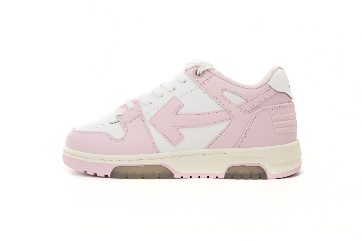 OFF-WHITE Out Of Office OOO Low Tops White Light Pink OWIA259F21LEA0010130