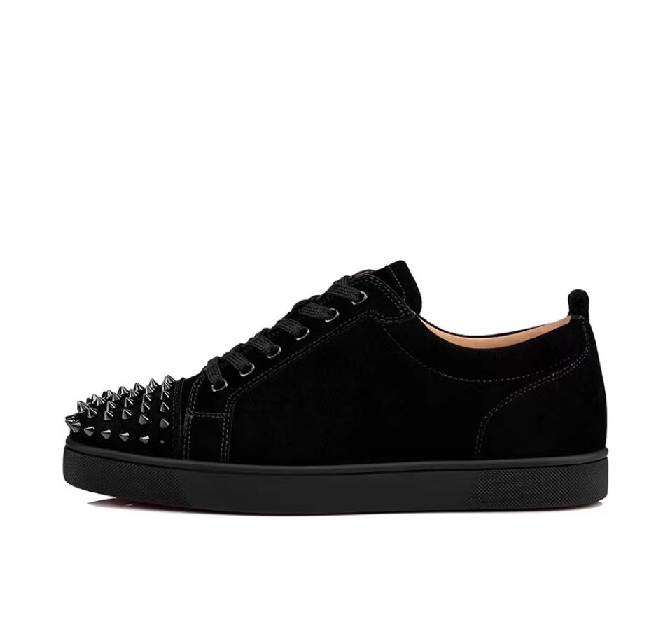 Christian Louboutin Louis Junior Spikes Flat Black 1130573CM53