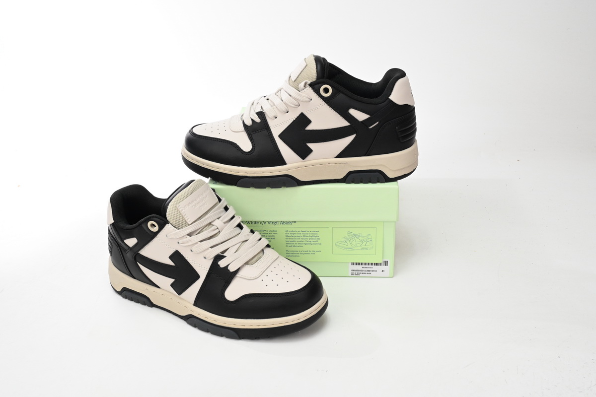 OFF-WHITE Out Of Black Beige White OWIA25 9S21LEA00 16110