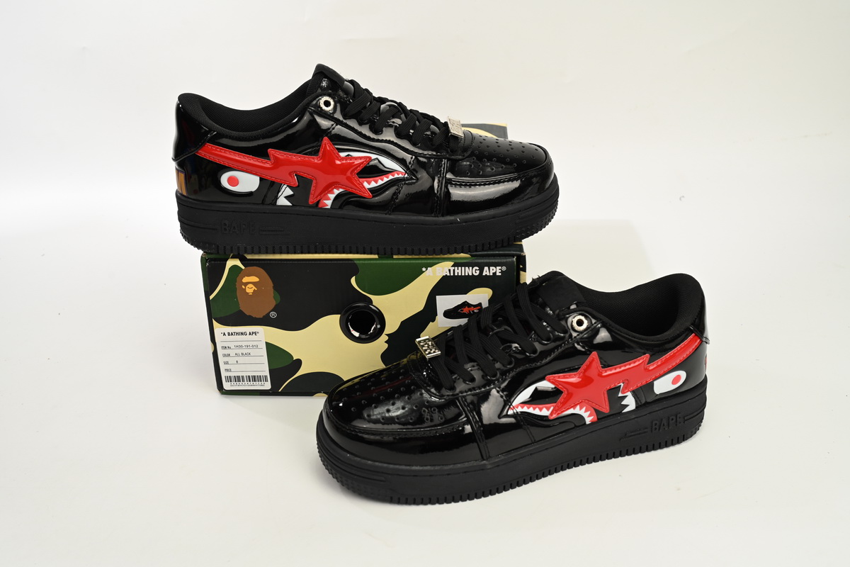 A Bathing Ape Bape Sta Low Shark Black