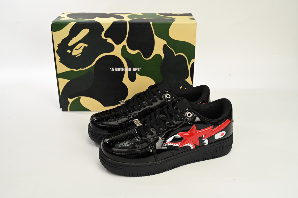 A Bathing Ape Bape Sta Low Shark Black