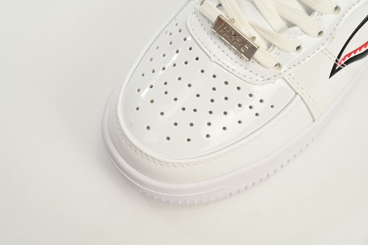 A Bathing Ape Bape Sta Low Shark White