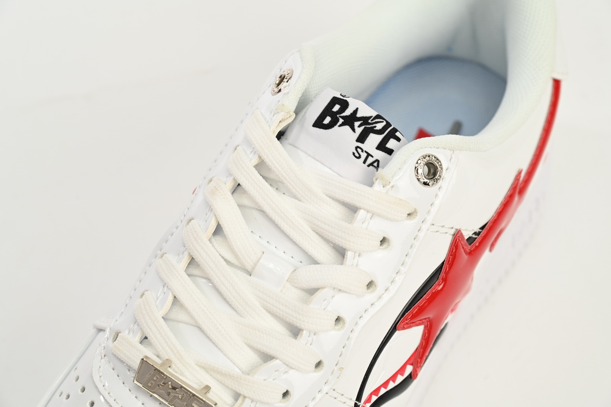 A Bathing Ape Bape Sta Low Shark White