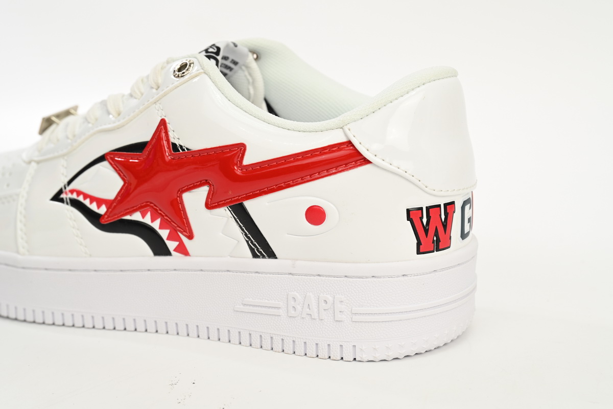 A Bathing Ape Bape Sta Low Shark White