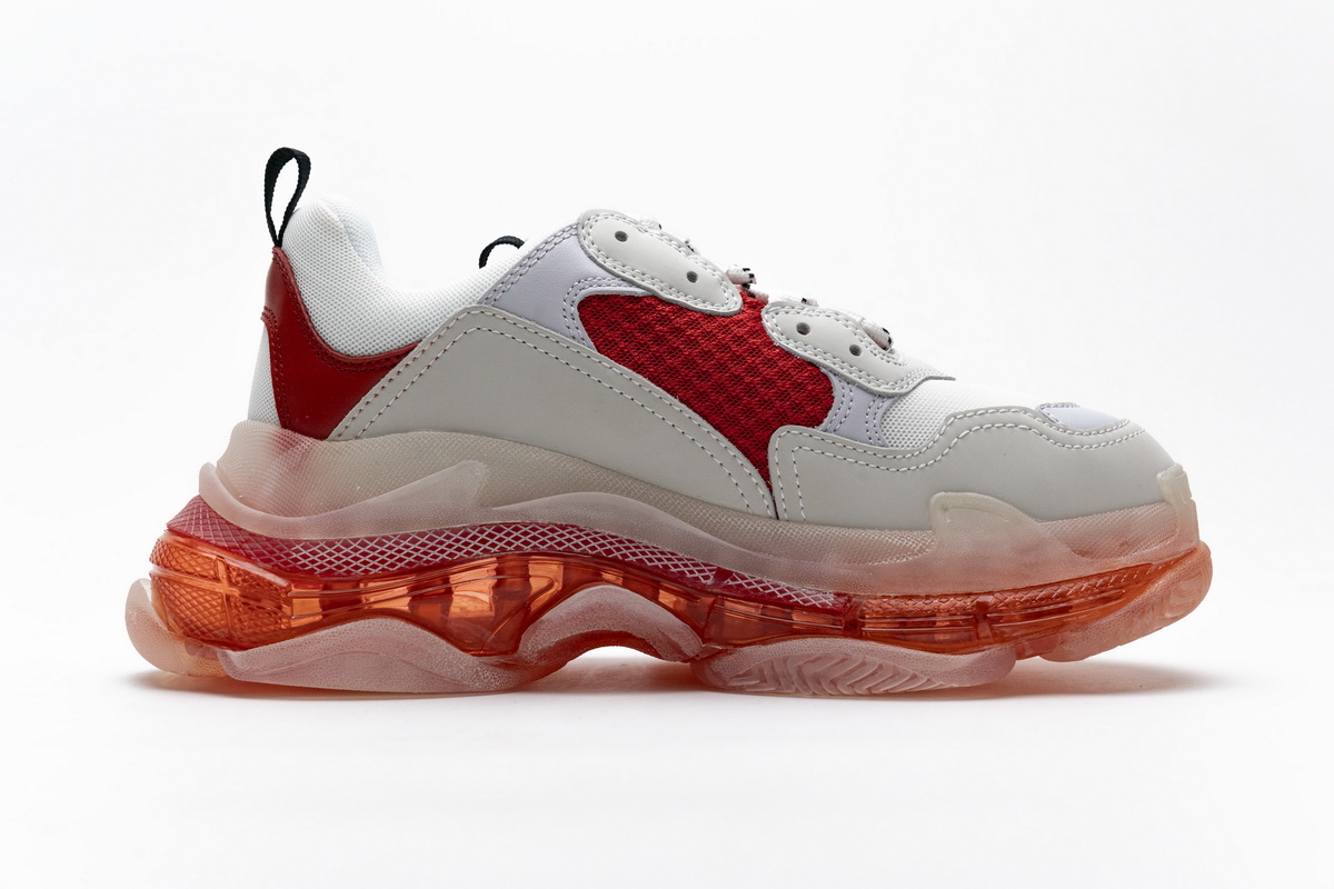Balenciaga Triple S White Red 544351 W09E1 4552