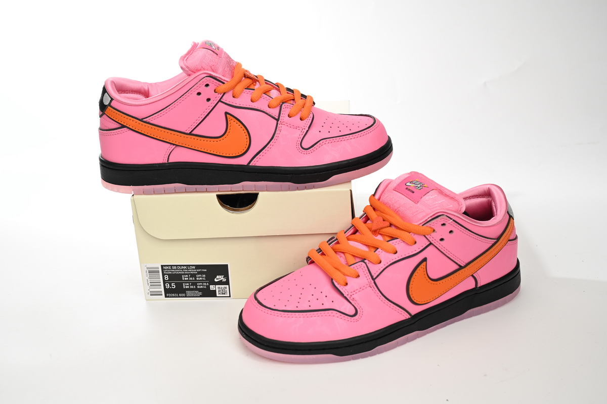 The Powerpuff Girls x Nike SB Dunk Low “Blossom” FD2631-600