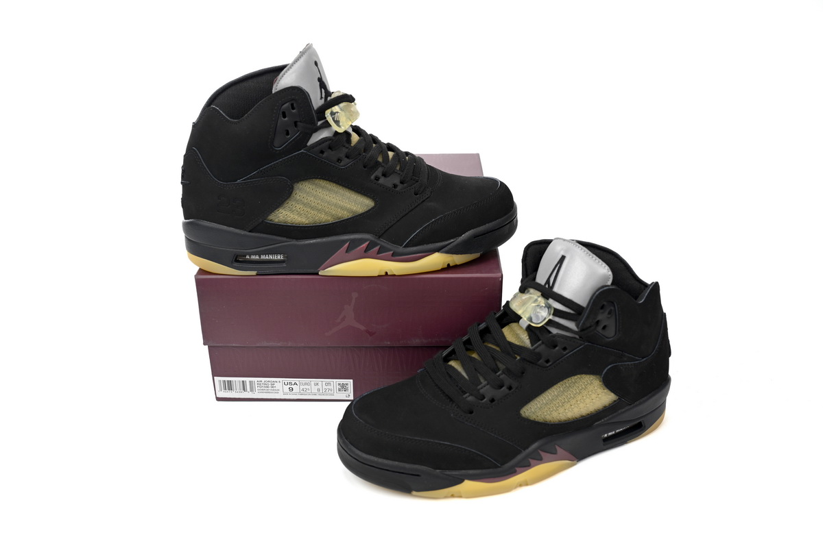 A Ma Maniére x Air Jordan 5 “Black” FD1330-001