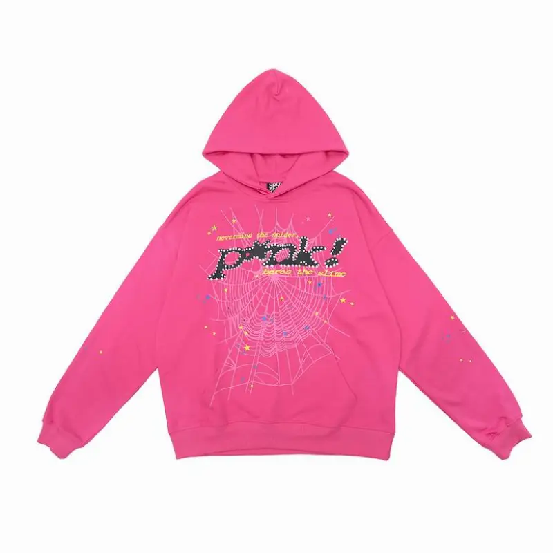 Sp5der P*NK Hoodie Pink