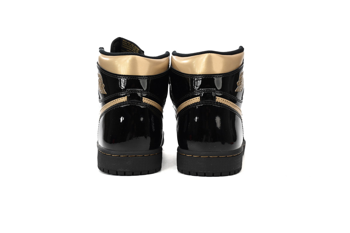 Air Jordan 1 High OG Patent Black Metallic Gold 555088-032