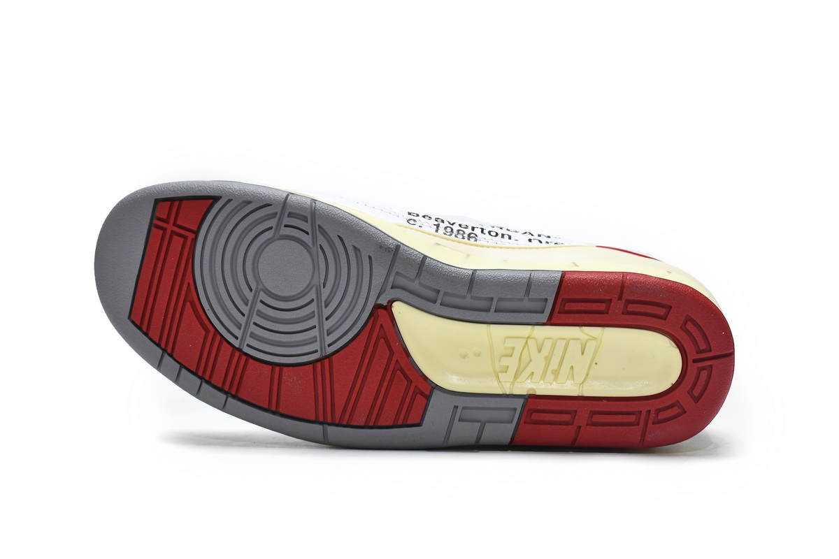 Off White x Air Jordan 2 Retro Low SP White and Varsity Red DJ4375-106