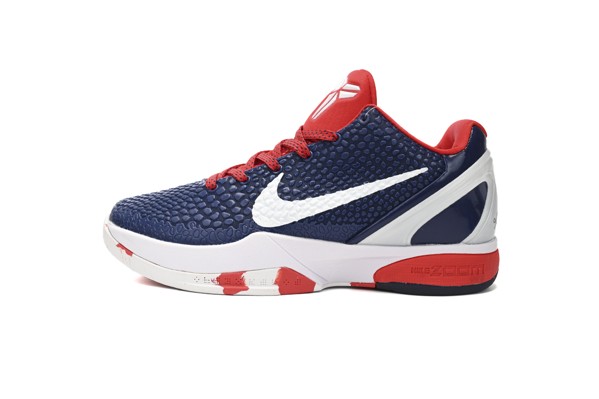 Nike Kobe 6 Protro White Blue Red  436311-003