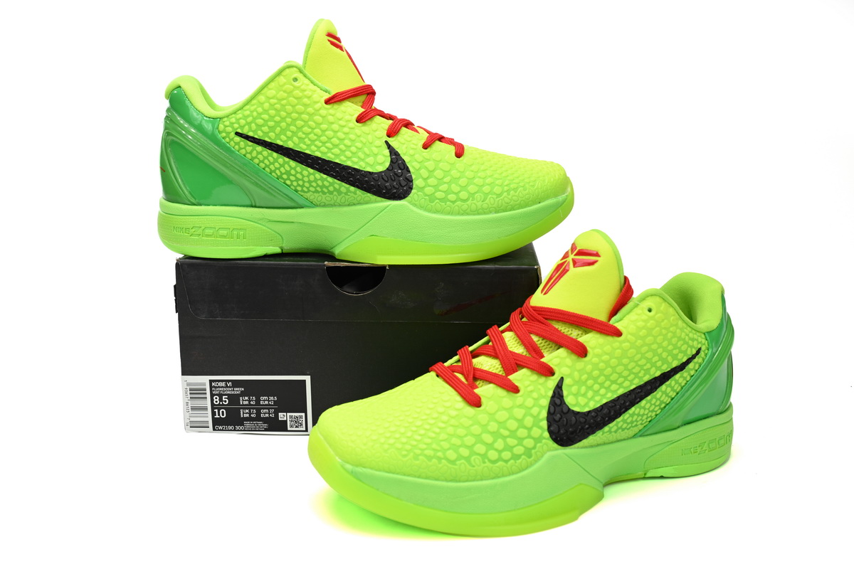 Nike Fake Kobe 6 Protro Grinch CW2190-300  (2020)