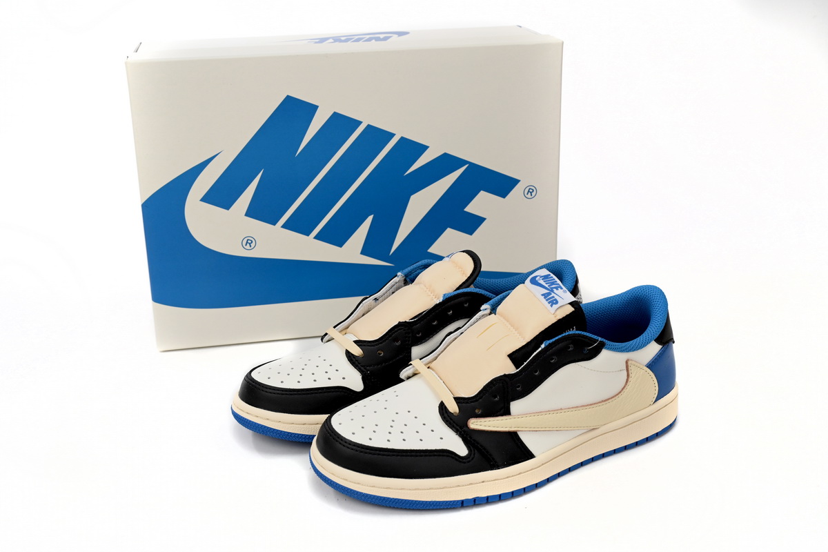 Fragment Design x Travis Scott x Air Jordan 1 Low-DM7866-140(Top version)