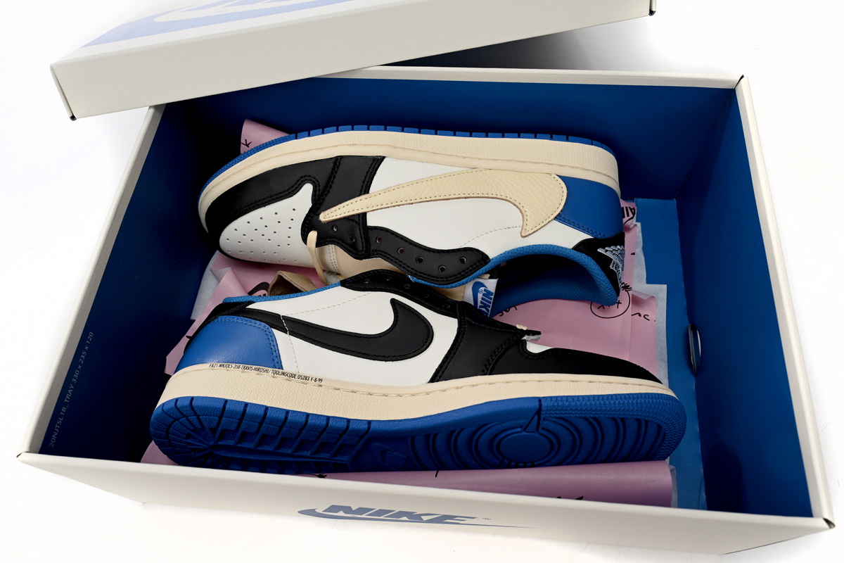 Fragment Design x Travis Scott x Air Jordan 1 Low-DM7866-140(Top version)