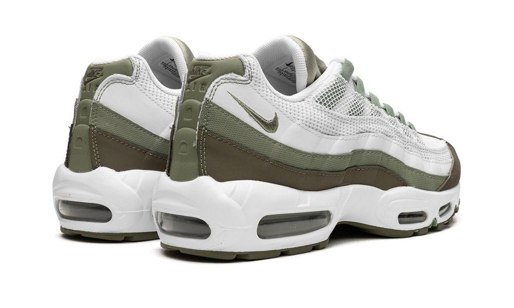 Nike Air Max 95 White Medium Olive Oil Green FD0780-100