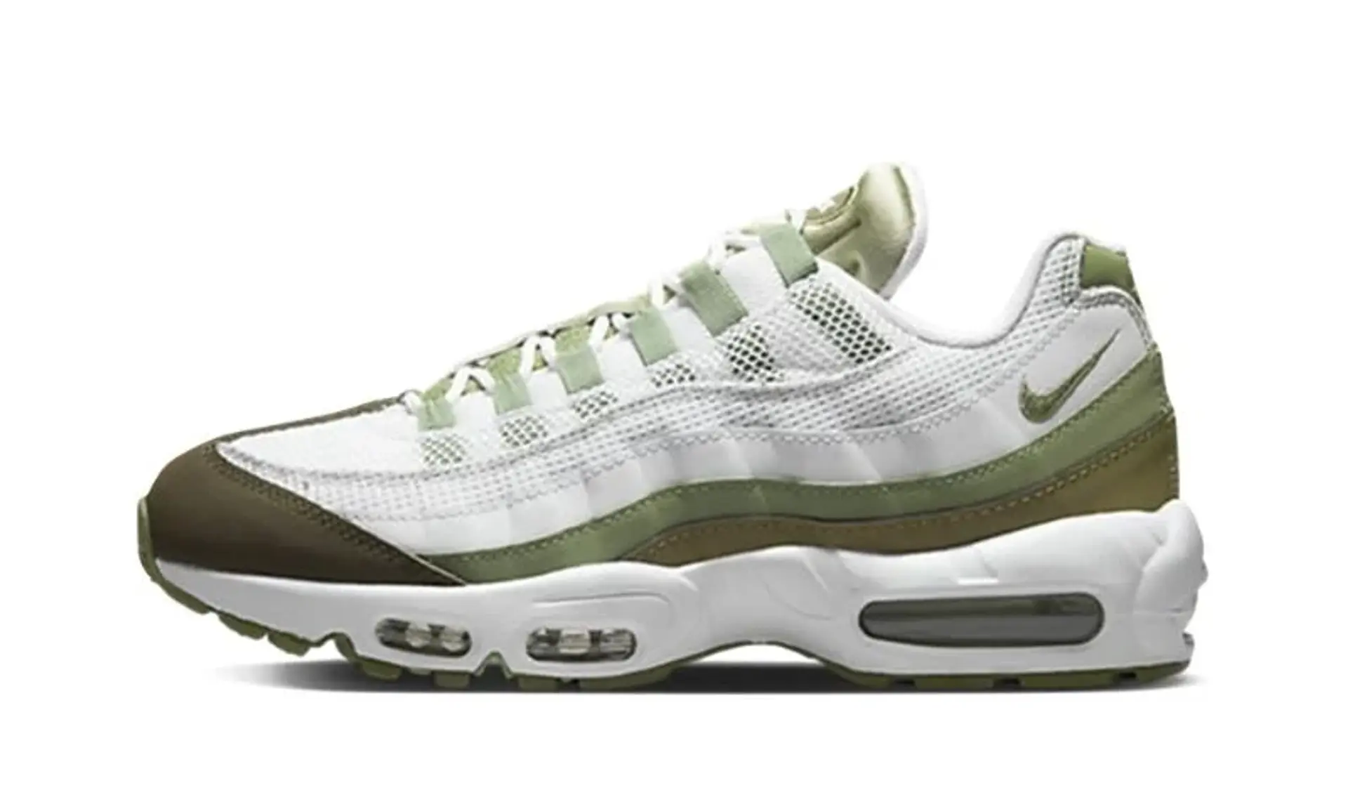 Nike Air Max 95 White Medium Olive Oil Green FD0780-100