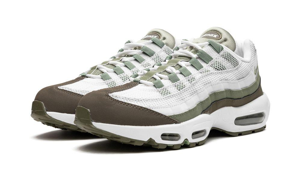 Nike Air Max 95 White Medium Olive Oil Green FD0780-100