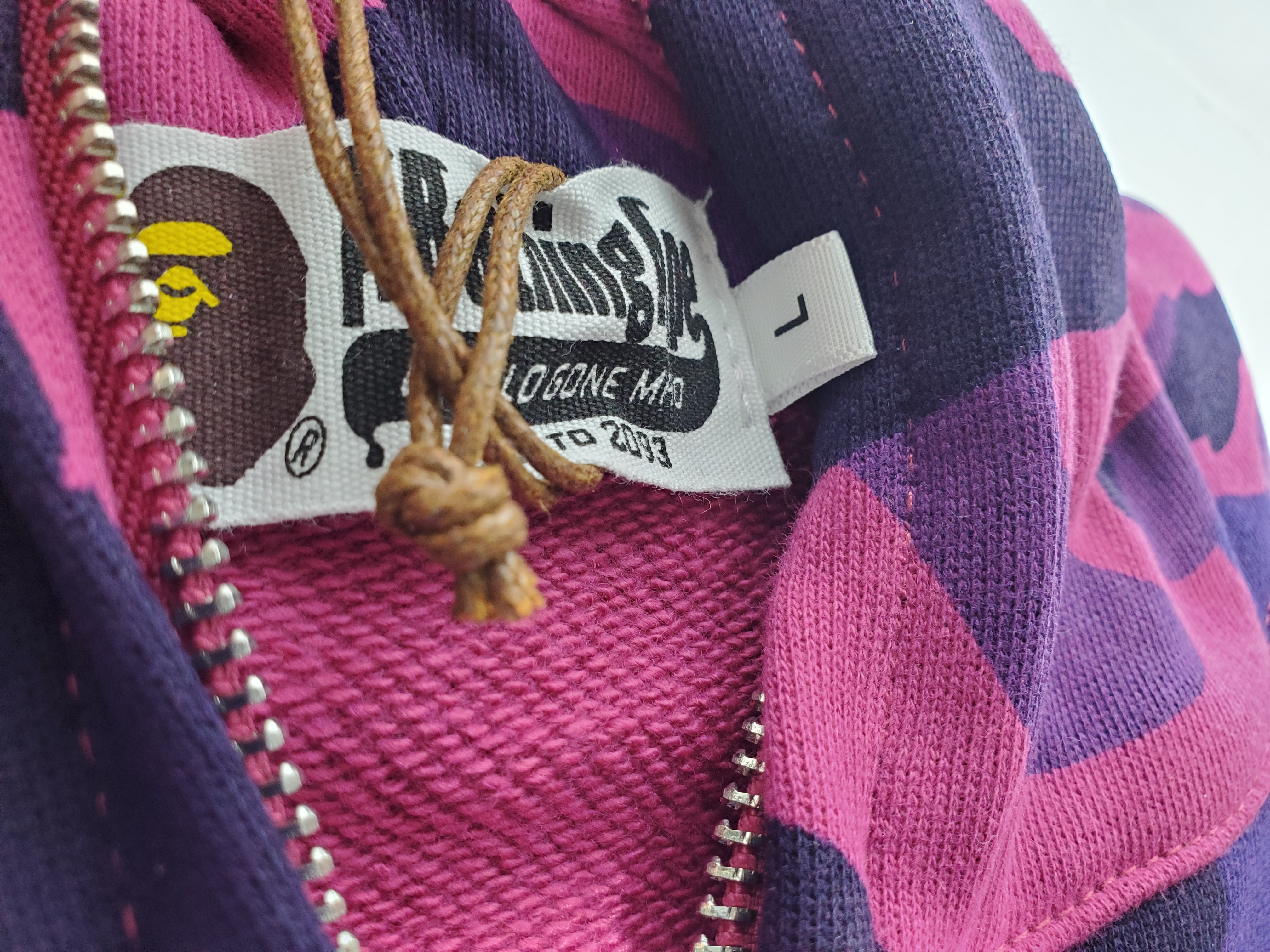 BAPE Color Camo Shark Zip Hoodie Purple 4580793338444