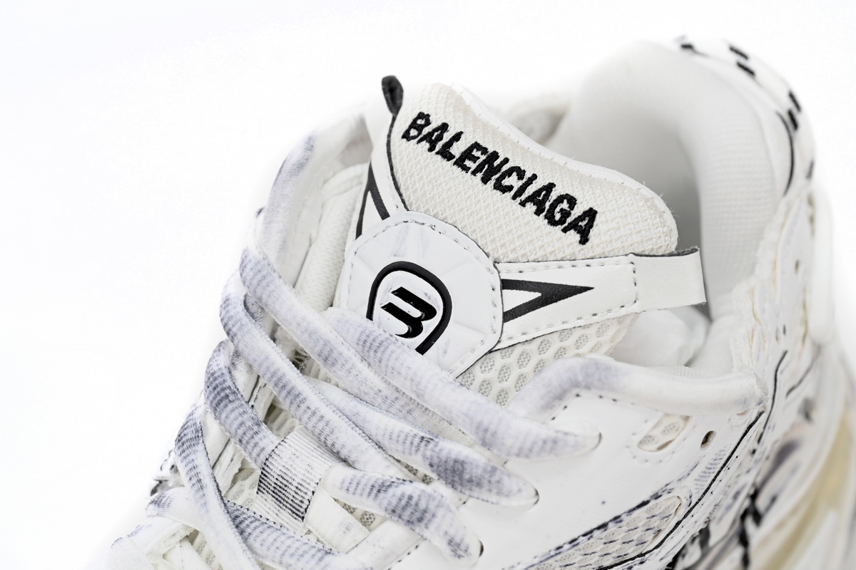 Balenciaga Runner White And Black Characters