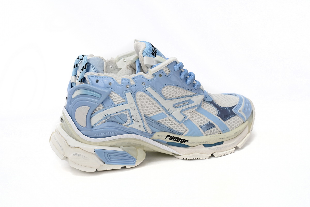 Balenciaga Runner White Light Blue 677402 W3RB2 9744