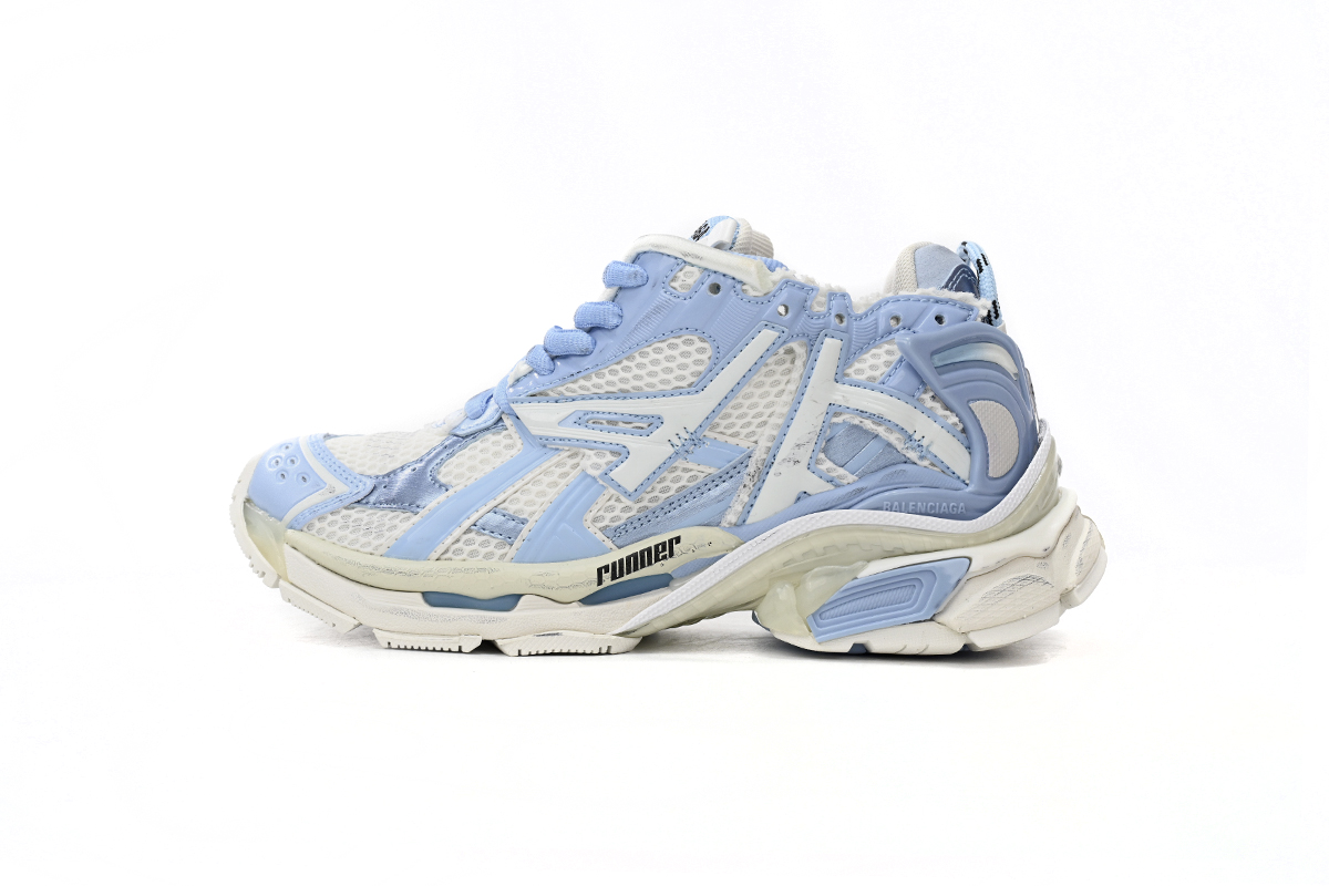 Balenciaga Runner White Light Blue 677402 W3RB2 9744