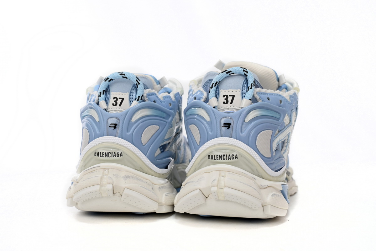 Balenciaga Runner White Light Blue 677402 W3RB2 9744