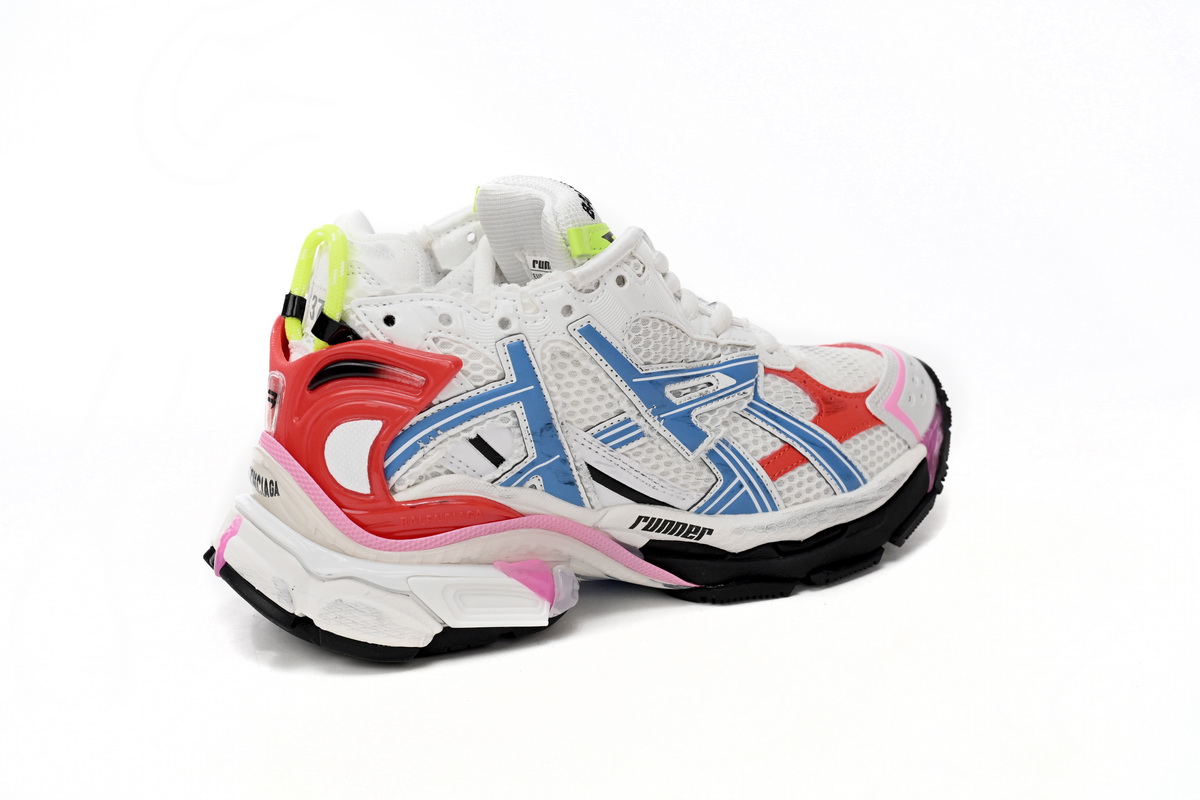 Balenciaga Runner White Blue Red 677402 W3RB6 9645