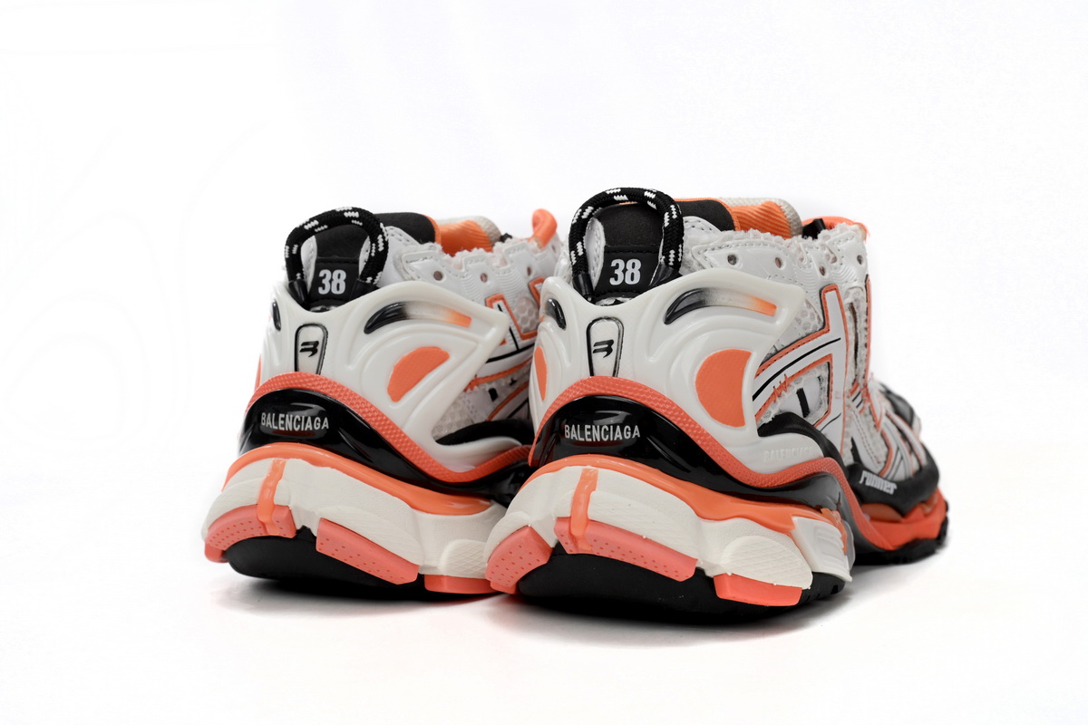 Balenciaga Runner White Orange Black 677402 W3RB7 9051