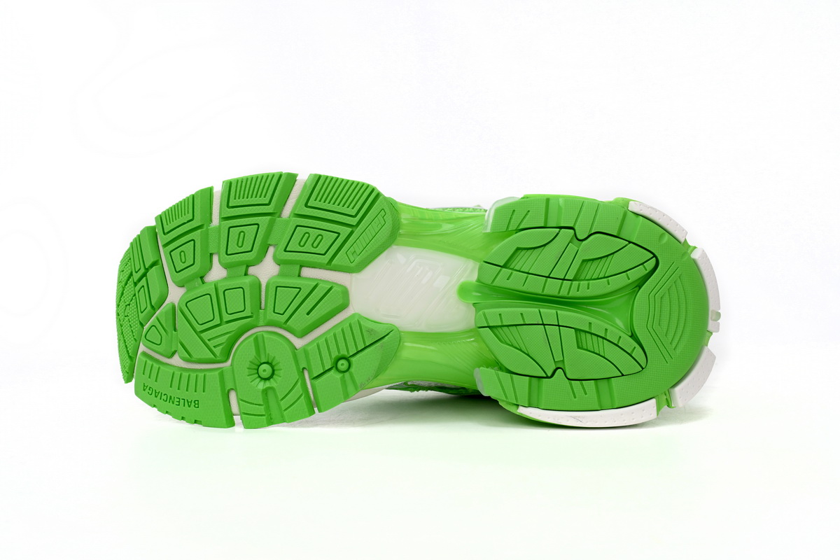 Balenciaga Runner White Green 677402 W3RBM 3590