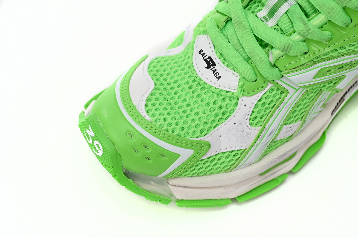 Balenciaga Runner White Green 677402 W3RBM 3590