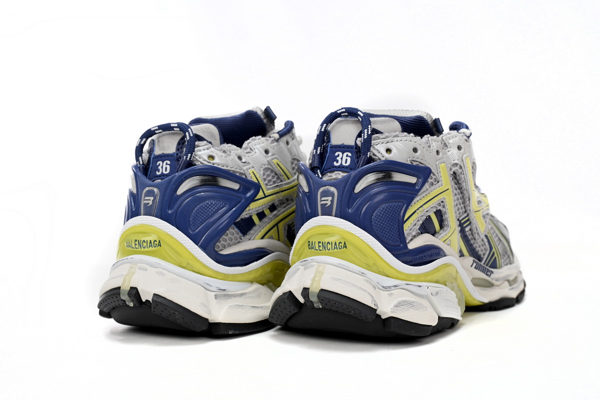 Balenciaga Runner Bai Huang Lan 677402 W3RB5 9174