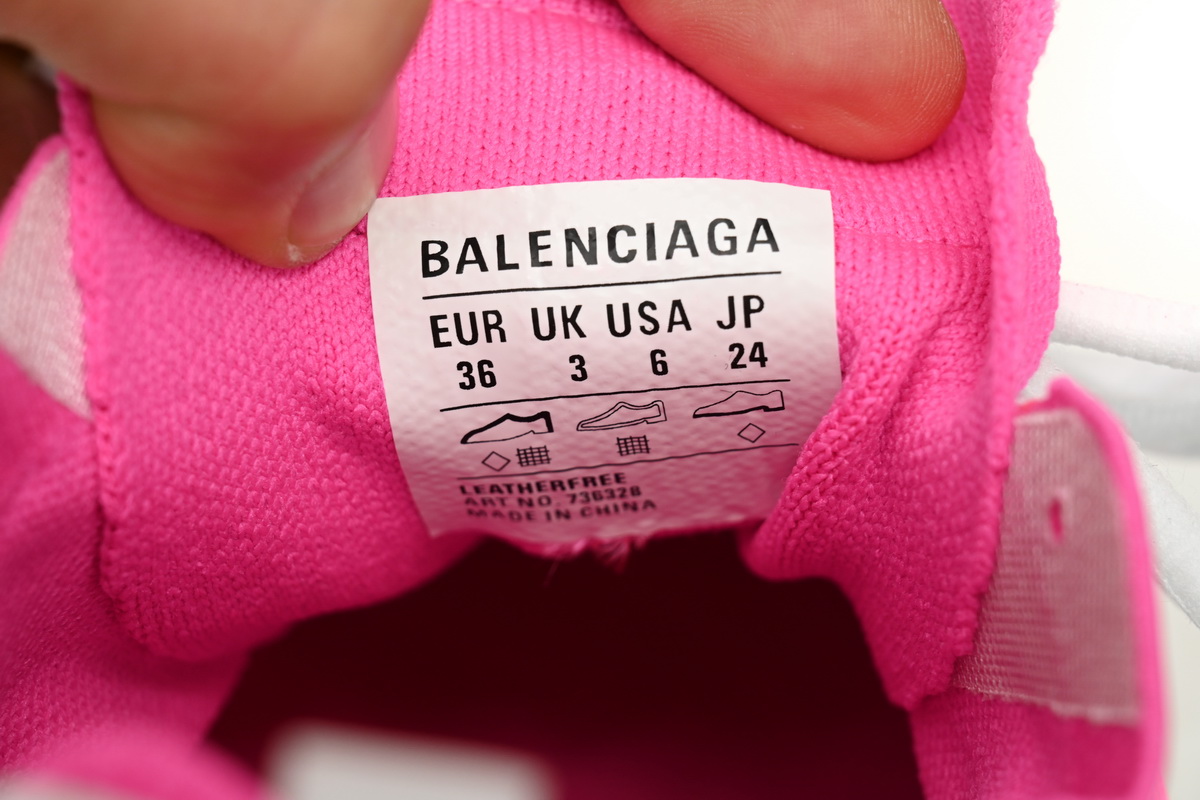 Balenciaga Track Black Rice Pink White 736328 W3SKC 9055