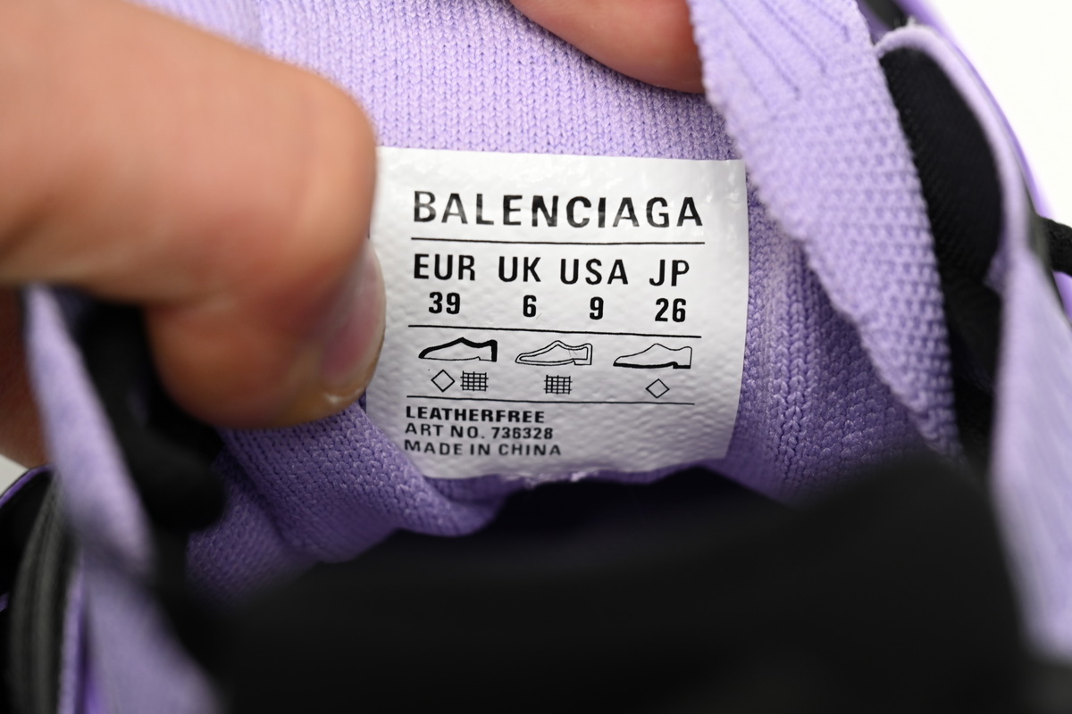 Balenciaga Track Black Rice Black Purple  736328 W3SKC 1058