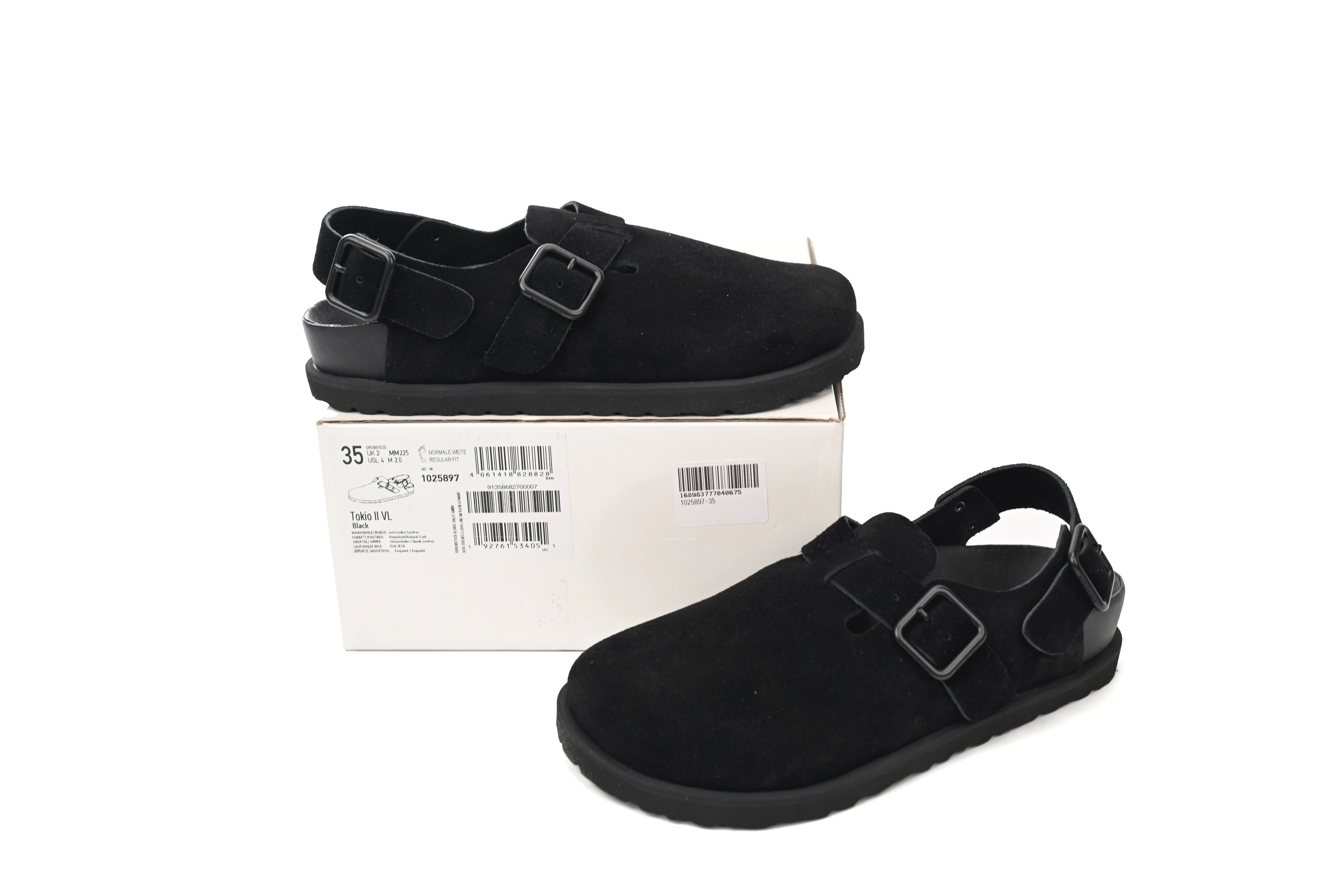 Birkenstock 1774 III Tokio Suede Leather Black 1025944