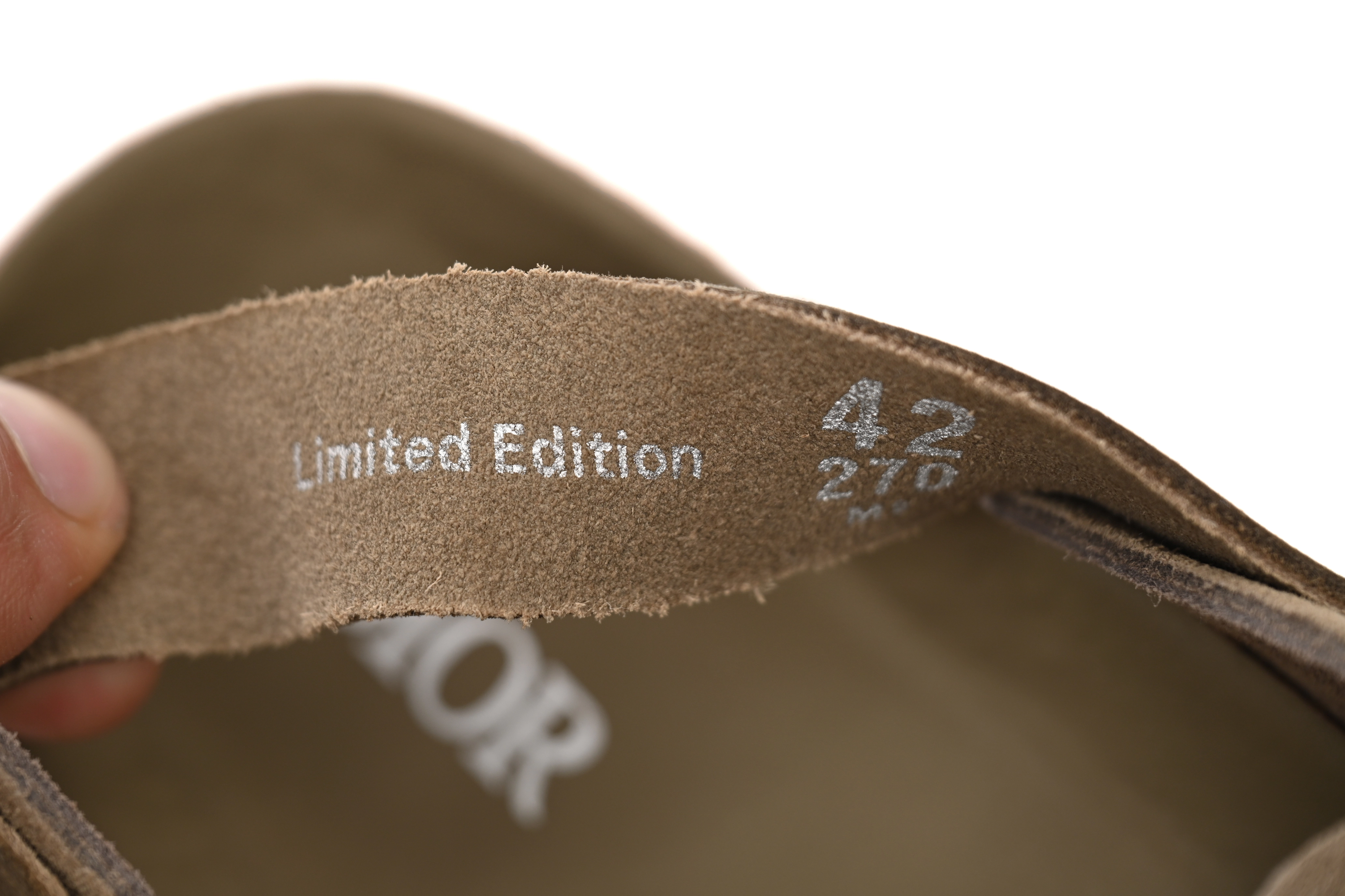 Dior by Birkenstock Mule Tokio Khaki Nubuck Calfskin 3SA116ZSD_H620