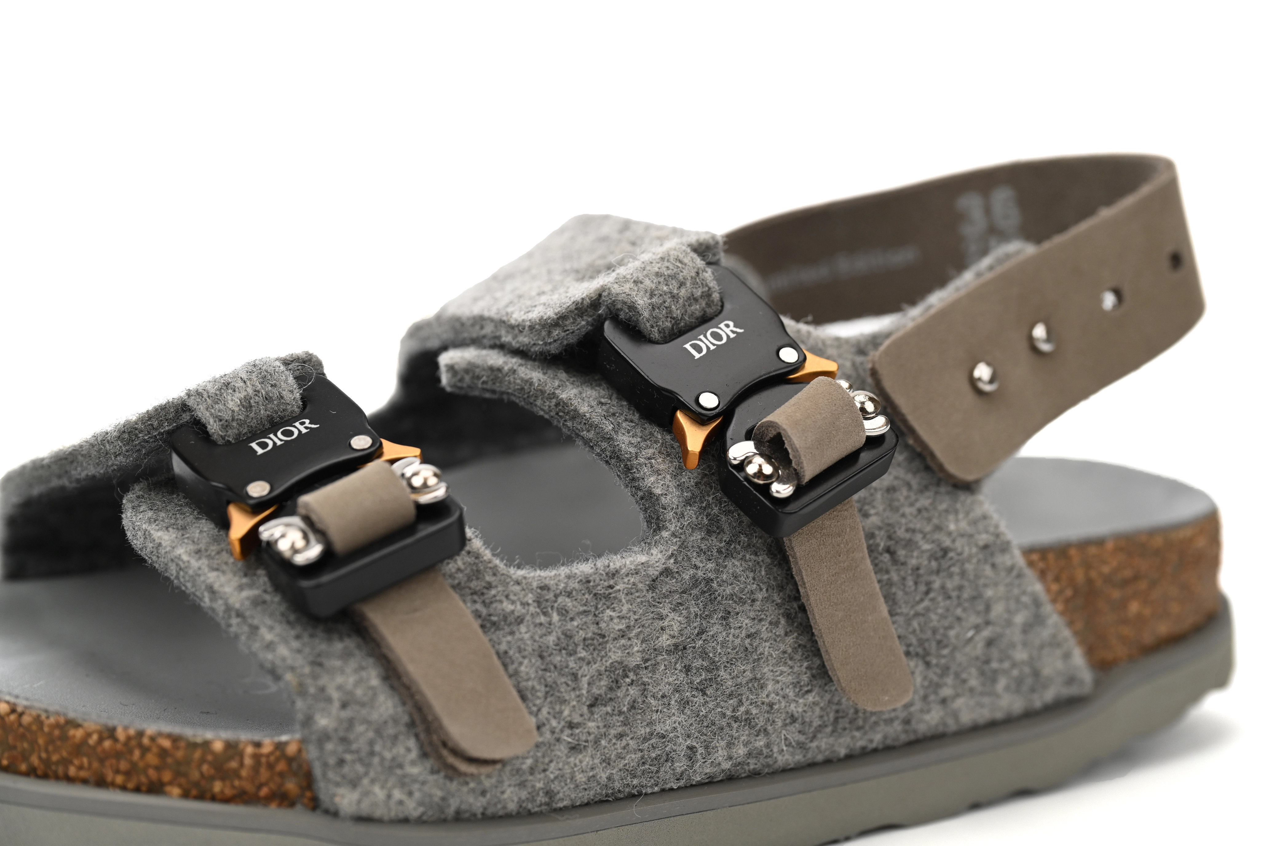 Dior by Birkenstock Milano Sandal Grey 3SA117ZSF_H800