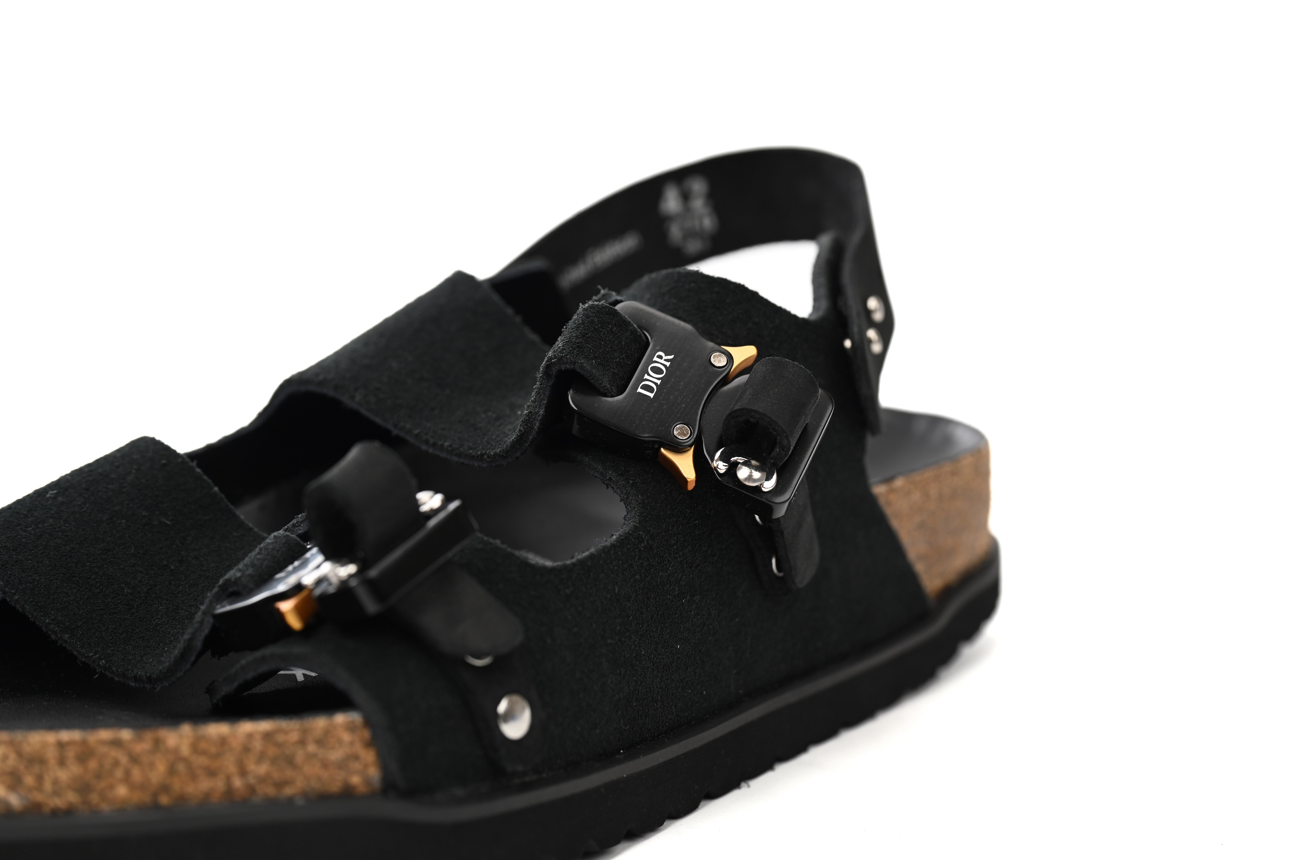 Dior by Birkenstock Milano Sandal Black 3SA117ZSG_H900